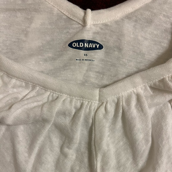 Old Navy Top XS Ruffled Collar - Picture 2 of 4